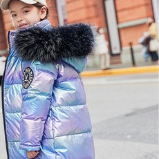 베베몽스토리 아동용 다운메탈 롱패딩