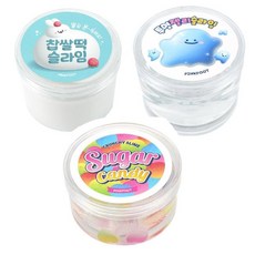 슬라임 액괴 액체괴물 매직액체 촉감놀이 아동놀이 캔디 찹쌀떡 투명젤리