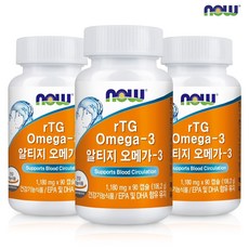 나우푸드 알티지 오메가3 90캡슐 3병 9개월분, 90정, 3개