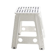 가쯔 다용도 콤팩트 스툴 접이식 의자 XL, 화이트