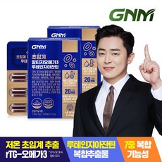 GNM 초임계 알티지오메가3 루테인 지아잔틴 / rTG 비타민B 아연 셀레늄 비타민E, 60캡슐, 1050mg, 60정