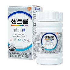 센트룸 실버 포 맨 멀티 비타민 미네랄, 70정, 102.5g, 1개