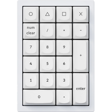 키크론 Q0 White Frame RGB 핫스왑 키패드 갈축, 화이트, Q0 K3