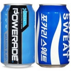 [파워에이드 340ml 24캔] + [포카리스웨트 340ml 24캔] 총48캔, 48캔