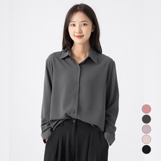 캐럿 여성 베이직 셔츠 블라우스