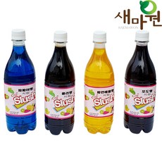 새마원 슬러시 시럽 베이스 원액 1kg 과일향 (파파야 콜라 포도 파인애플), 콜라향, 4개