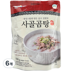 청호 사골곰탕, 500g, 6개