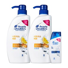 헤드앤숄더 시트러스 레몬 샴푸 750ml x 2p + 딥클린 샴푸 90ml, 1세트