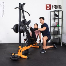 반석스포츠 그랜드 파워레그프레스 하체운동 랫풀다운, 옐로우, 그랜드파워레그프레스