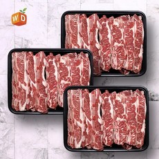 [웰던푸드] 호주산 LA갈비 1kg x 3팩, 1세트