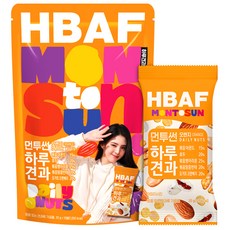 HBAF 먼투썬 하루견과 오렌지, 20g, 10개