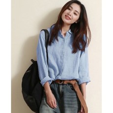 긴팔베이직 린넨 코튼 아사면 캐쥬얼 루즈핏 빅사이즈 남방셔츠 4XL