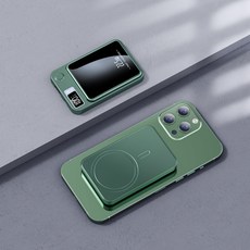 PYHO 최신형 슈퍼 급속 맥세이프 보조배터리, 그린, 10000mAh