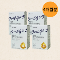닥터린 초임계 알티지 rTG 오메가 3 4개월 4박스
